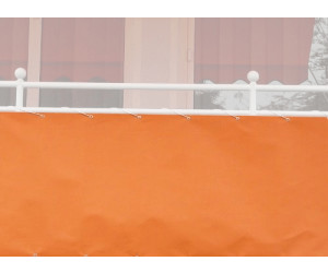 Angerer Balkonbespannung PE-Gewebe Blockstreifen Länge: 6 Meter 75 cm hoch Blau