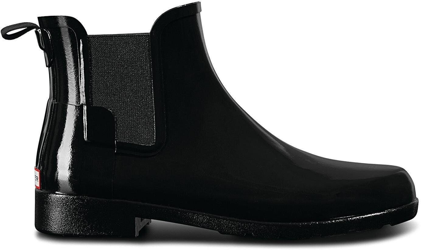 chelsea boots shiny black