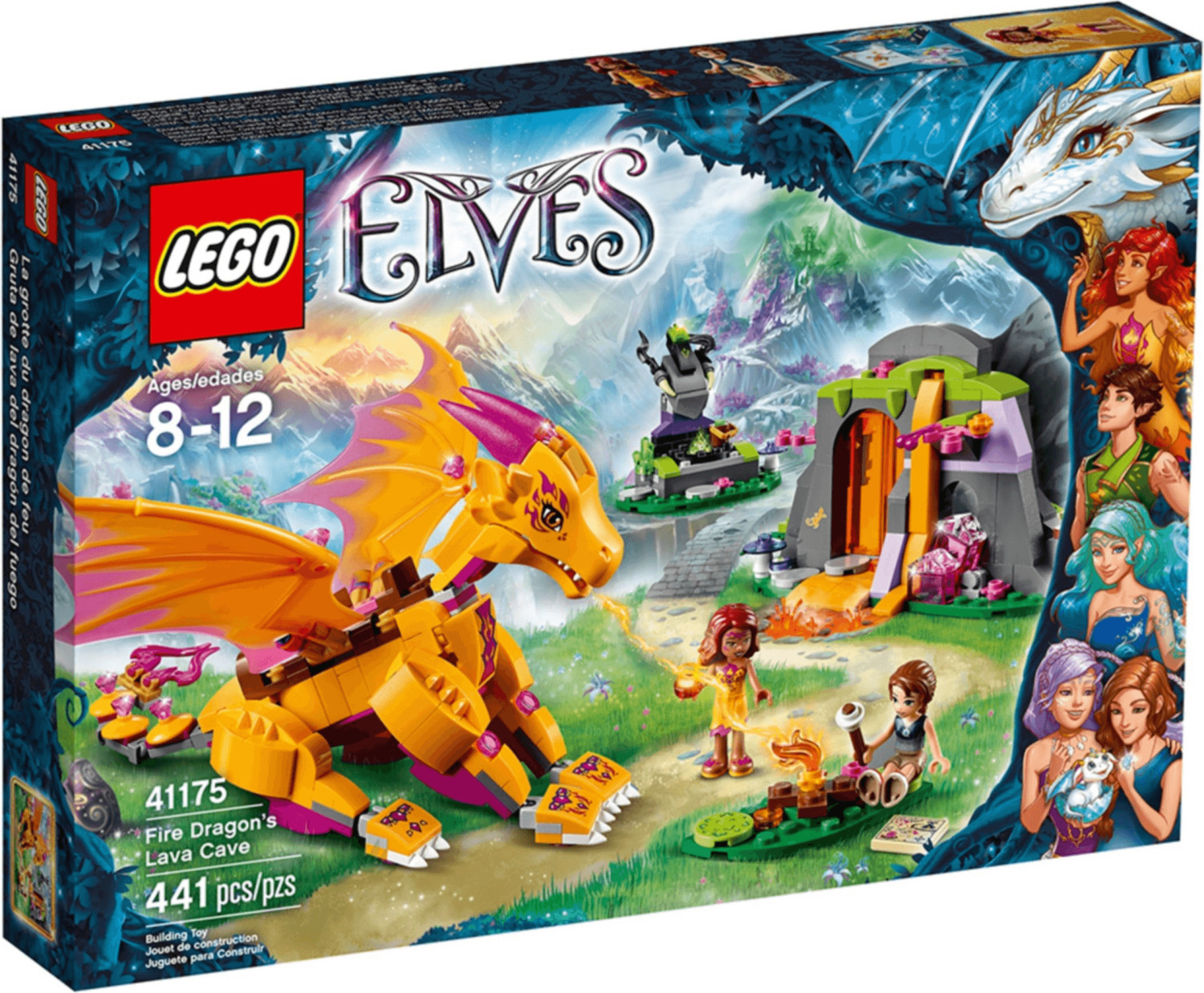 LEGO Elves- Fire Dragon's Lava Cave (41175)