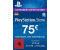 Sony PlayStation Store Guthaben-Aufstockung 75 Euro (Deutschland)