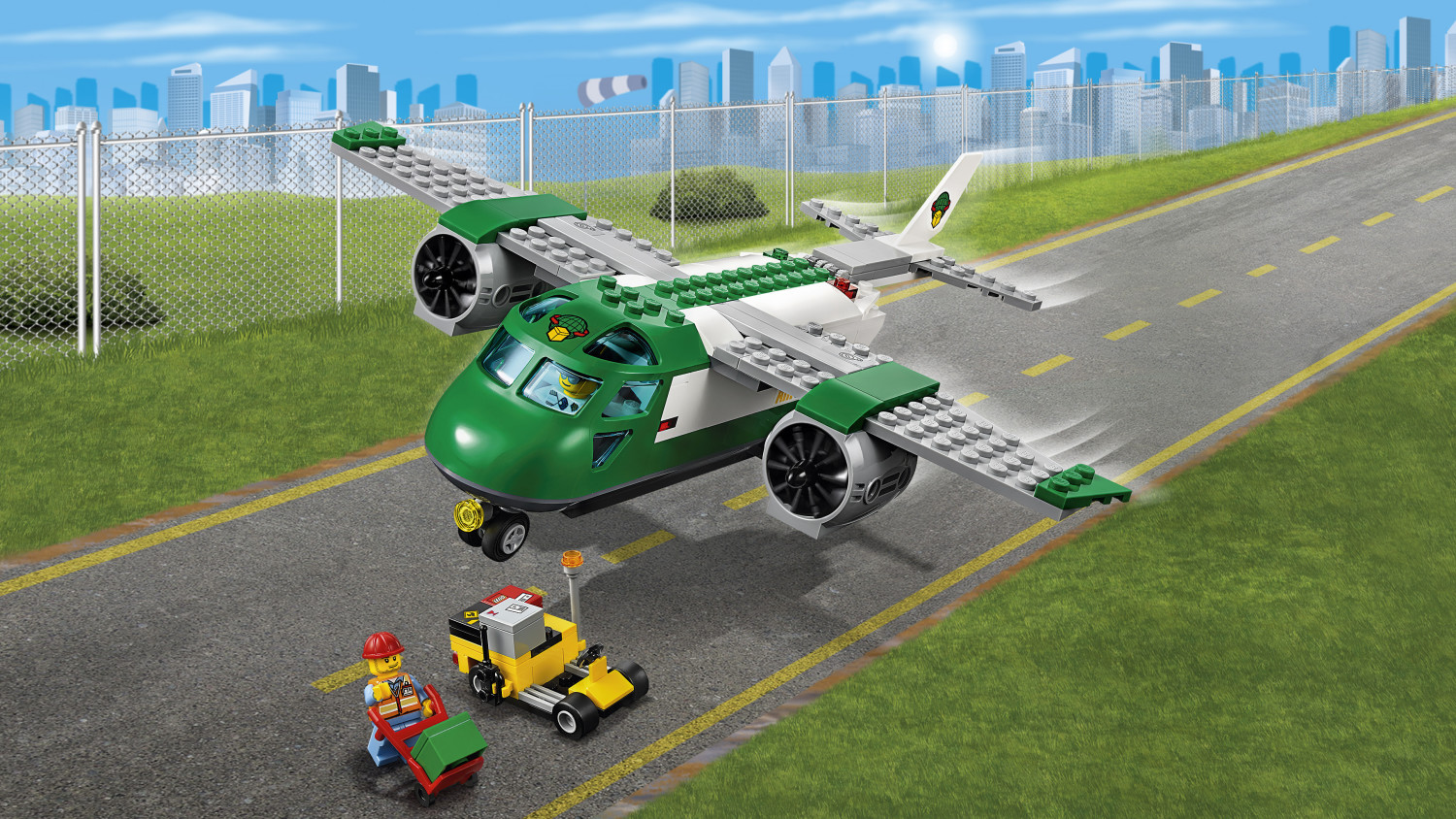 Lego - LEgO City Airport 60101 Kit de construction d'avion cargo pour  aéroport (157 pièces) - Briques et blocs - Rue du Commerce