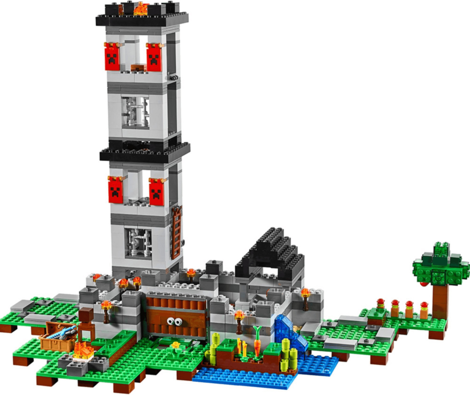 LEGO LEGO Minecraft 21250 La Forteresse du Golem de Fer, Jouet Château qui  se Transforme en Grande Figurine pas cher 