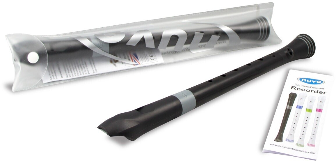 Nuvo Instruments Sopranblockflöte Deutsch schwarz-grau