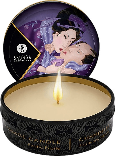 Shunga Mini chandelle de massage fruits exotiques (30 g)