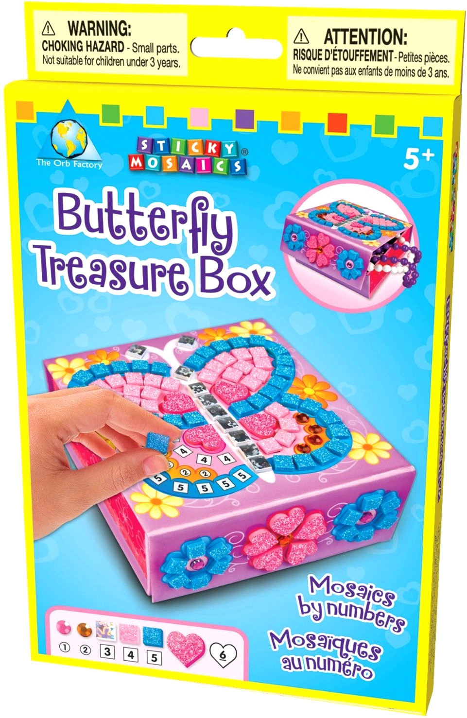 The Orb Factory Sticky Mosaics Single Boîte bijoux papillons