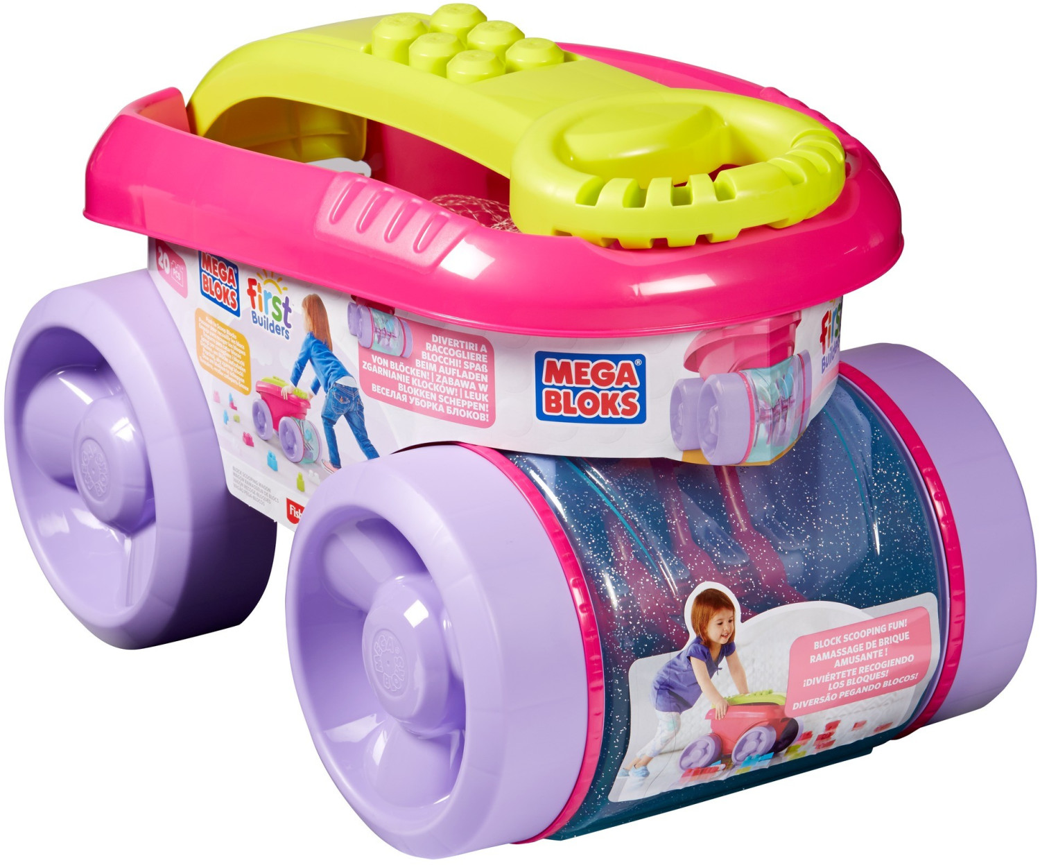 MEGA BLOKS Wagon trieur de formes rose