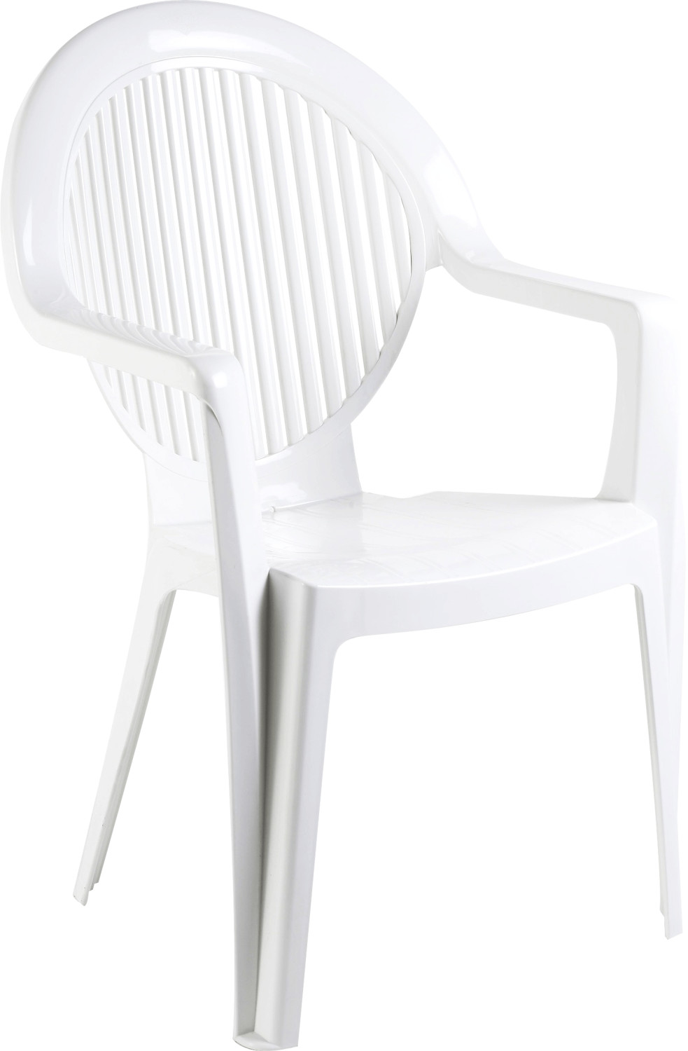 Grosfillex Fauteuil de jardin Fidji blanc