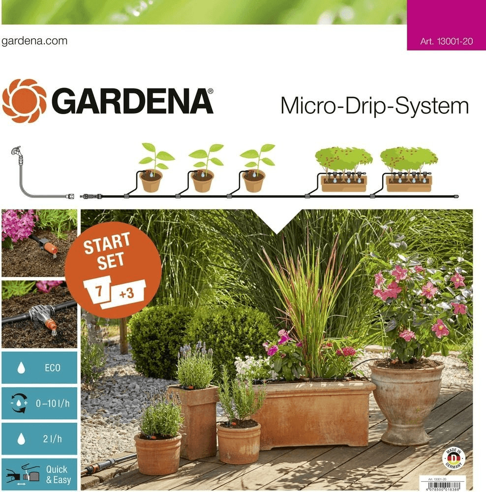 Gardena Micro-Drip-System Start Set Pflanztöpfe M (13001-20) ab 39,85 € |  Preisvergleich bei