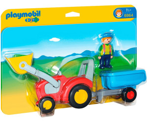 Fermier avec tracteur et remorque 6964 Playmobil 1.2.3