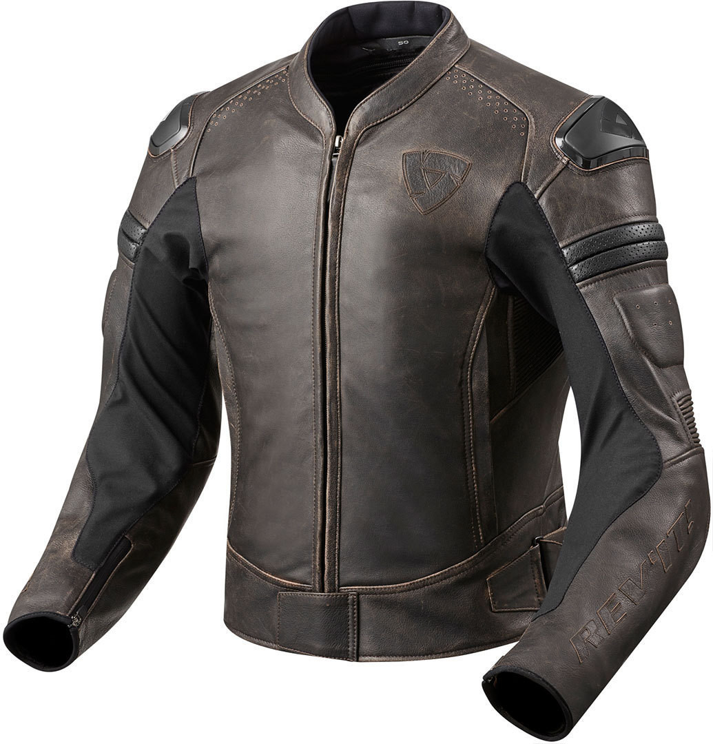 REV'IT! Blouson Akira Vintage marron foncé