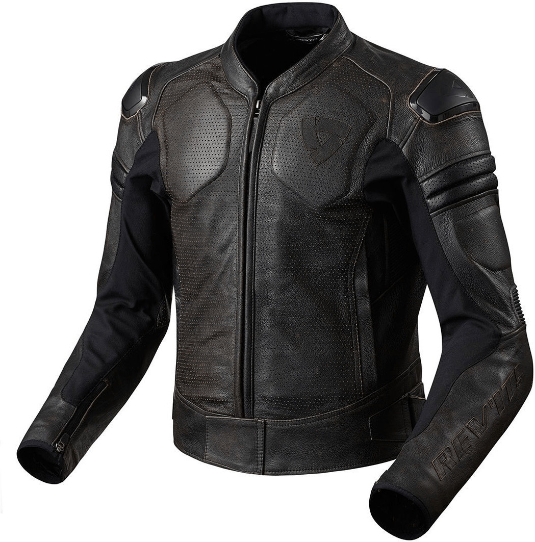 REV'IT! Blouson Akira Vintage Air marron foncé