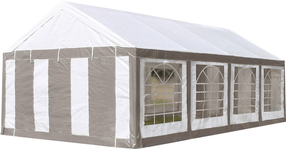 Toolport Party Tent 4x8m Classic White Grey