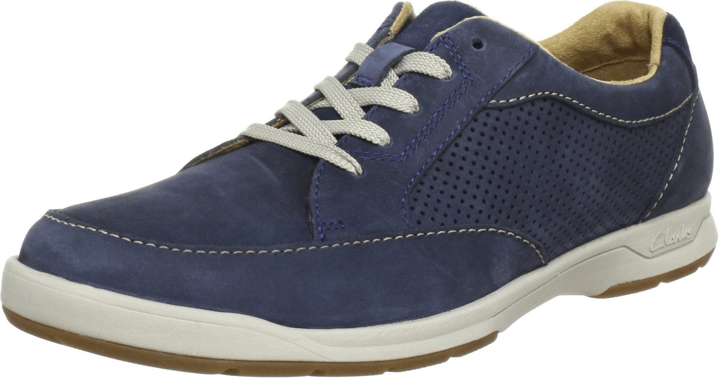 Clarks Stafford Park navy nubuk