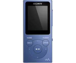 Sony NW-E394 8 Go Lecteur MP3 Walkman avec Radio FM - Noir & MDR-ZX310L  Casque Pliable - Bleu