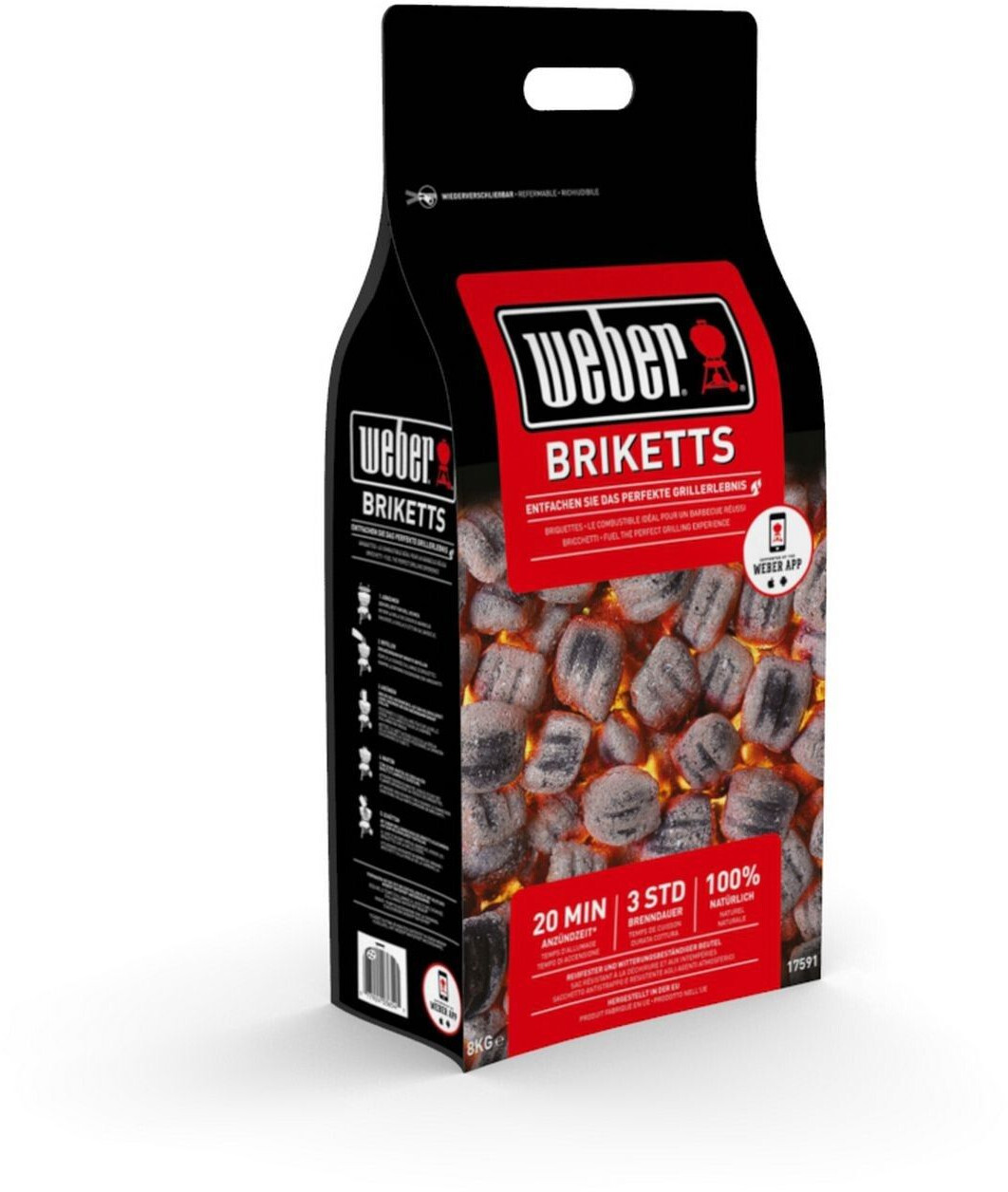 Weber charcoal briquettes 8kg online
