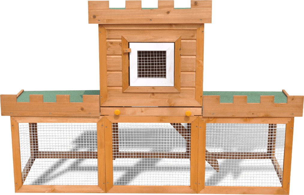 VidaXL Grande cage clapier extérieur pour lapins en bois