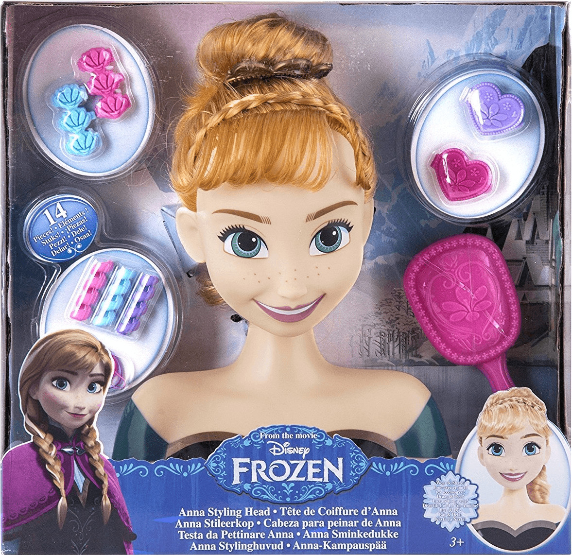 IMC Toys Tête à Coiffer - Anna de La Reine des neiges