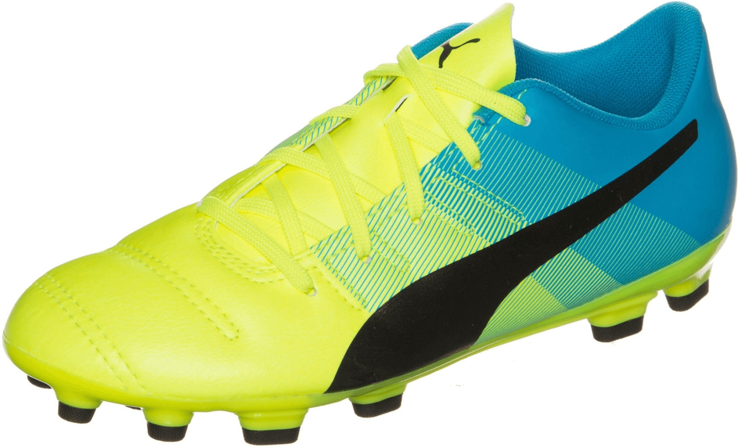Puma evoPOWER 4.3 AG safety yellow/black/atomic blue