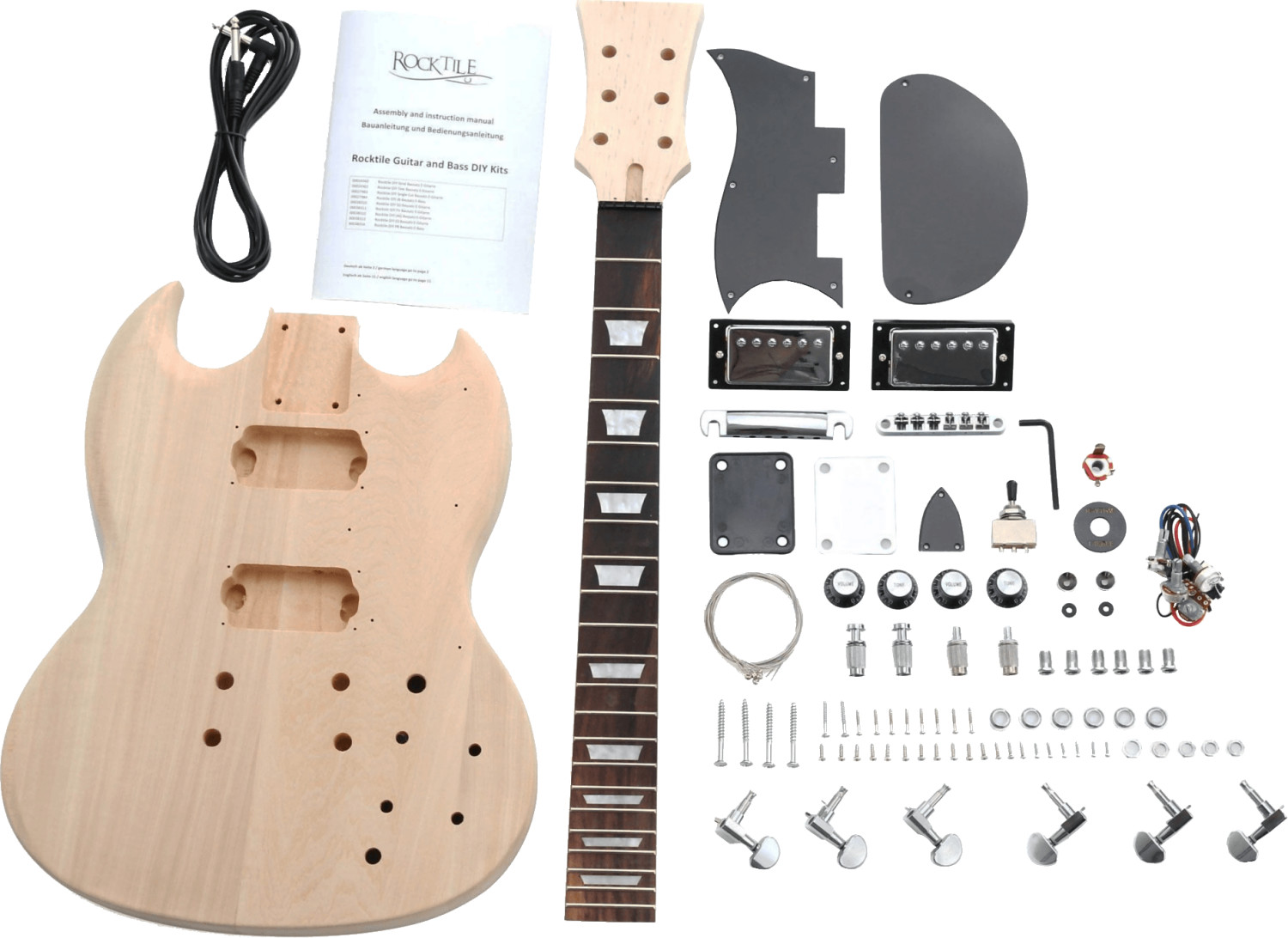 Rocktile E-Guitar Kit Double Cut Style au meilleur prix sur