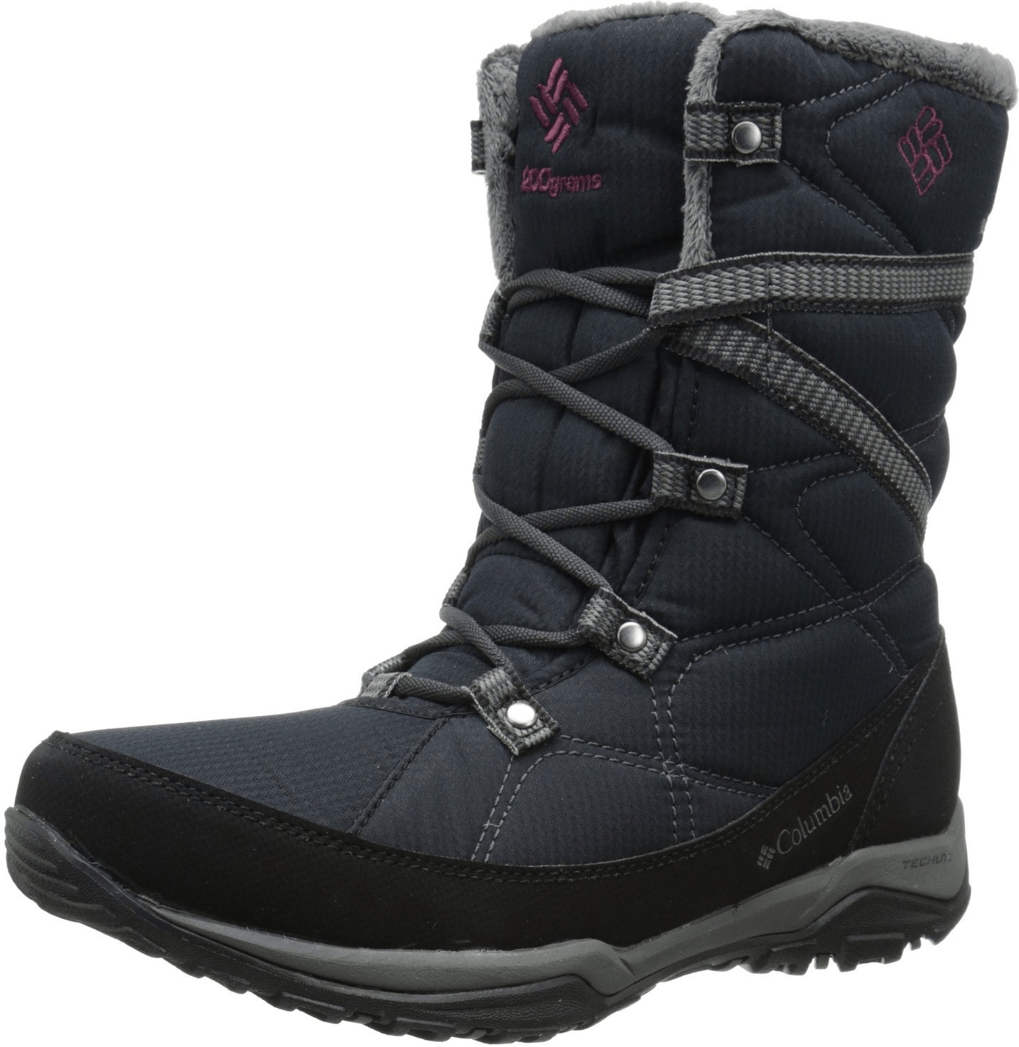 Columbia Wn's Minx Fire Tall Omni-Heat black/dark raspberry