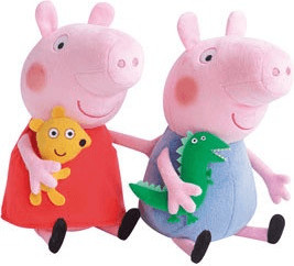 Jemini Peluche Peppa Pig 25 cm - assortiment