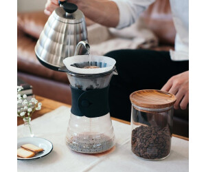 HARIO HCD-600T Caraffa In Vetro Per Caffè – Decanter Termico Da 600 Ml, Bocca Larga Compatibile Con Gocciolatori V60, Erogazione Precisa