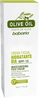Babaria Olive Oil Moisturising Face Cream SPF 15 (50ml)