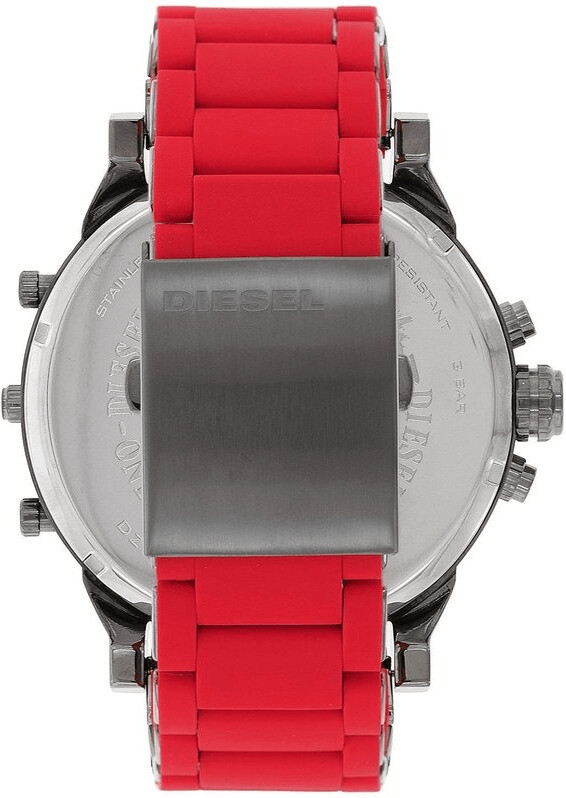 Dz7431 mr daddy 2.0 multifunction shop red silicone watch