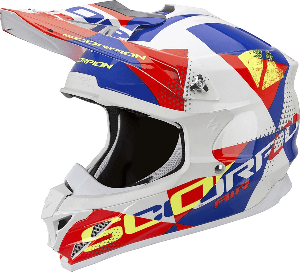 Scorpion VX-15 Evo Air Akra blanc/rouge/bleu