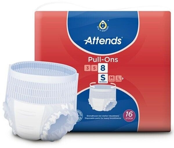 Attends Pull Ons 8 S (16 pc.)