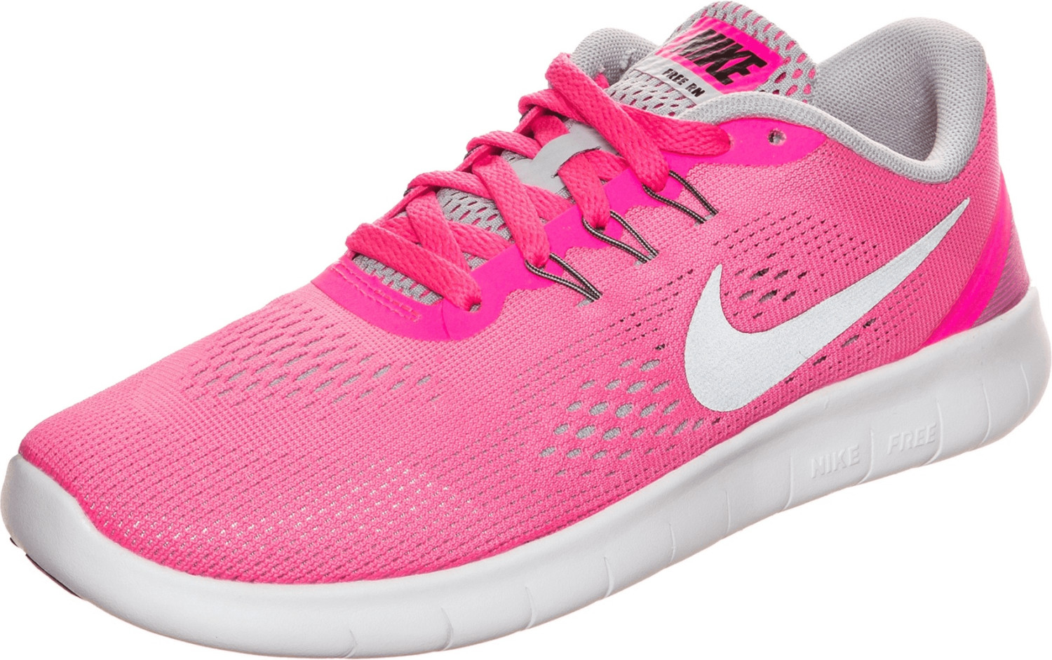 Nike Free RN GS pink blast/metallic silver/white/black ab 49,90 â¬ | Preisvergleich bei idealo.de