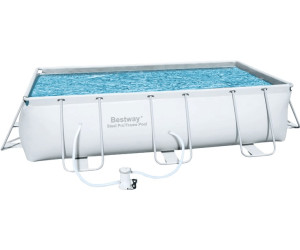 bestway power steel frame pool set 404x201x100cm mit kartuschenfilter 56441 ab 629 00 preisvergleich bei idealo at
