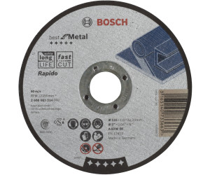 gerade 125 mm 80 Kunststoff Bosch Fächerschleifscheibe X431 Standard for Metal 