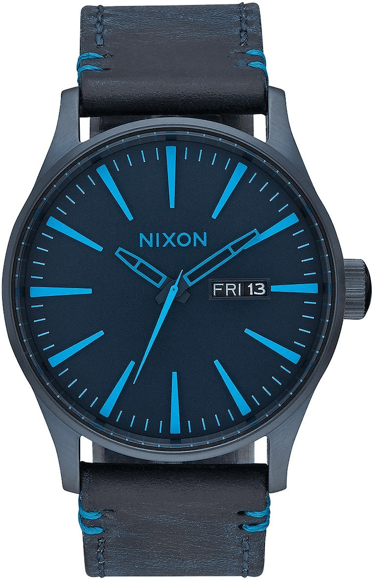 Nixon The Sentry Leather all dark blue (A105-2224)