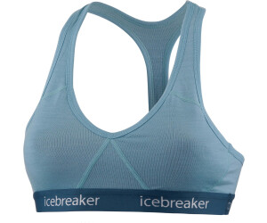 Icebreaker W Sprite Racerback Bra Gritstone Heather Sport-BHs : Snowleader