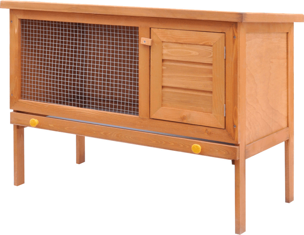 VidaXL Cage clapier extérieur en bois pour lapins 1 étage
