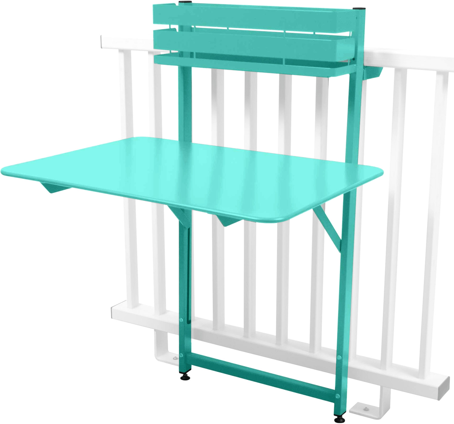 Fermob Table balcon Bistro 77 x 57 cm bleu lagune