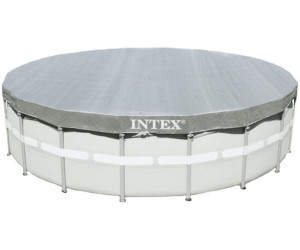 Intex Intex Bâche de Protection Cadre Piscine 305-549cm Couverture Armature en Acier 