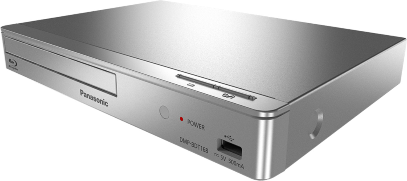 Panasonic dmp-bdt168eg lecteur dvd/blu-ray lecteur blu-ray compatibilité 3d  argent DFX-174197 - Conforama