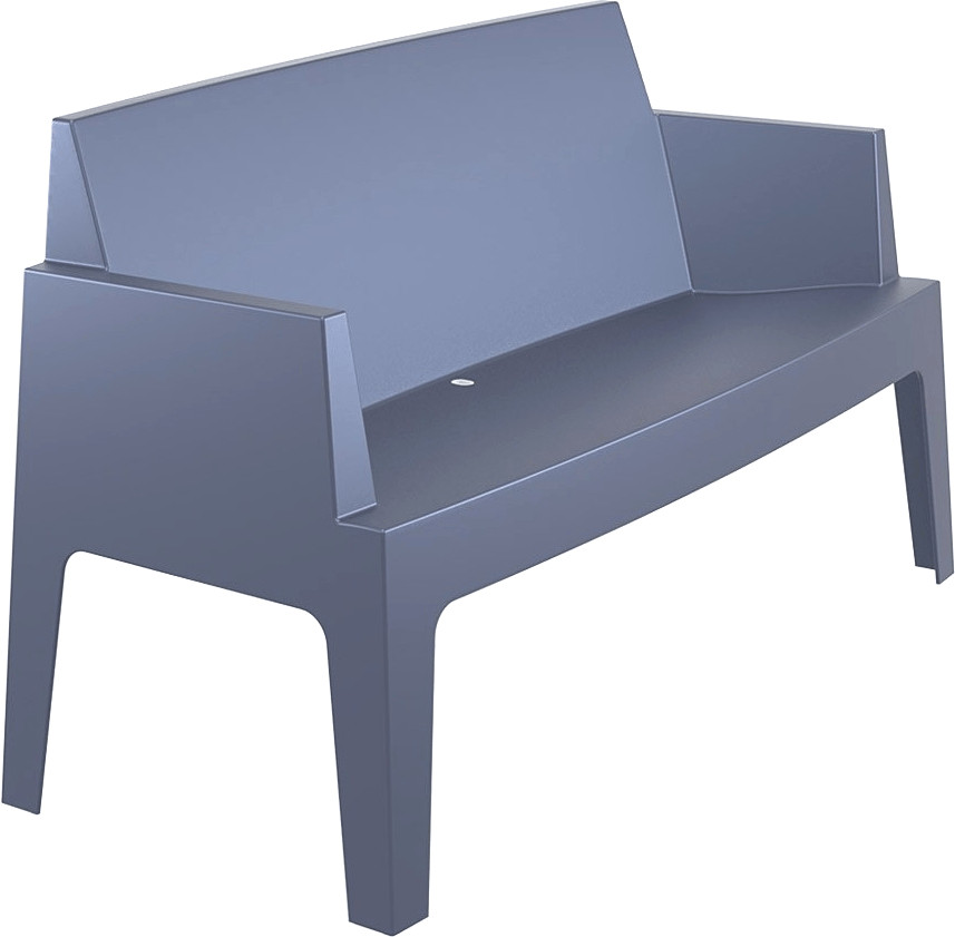 Alterego Banc Plemo XL gris foncé