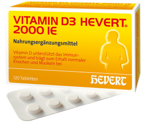 Hevert Vitamin D3 2.000 I.E. Tabletten (120 Stk.)