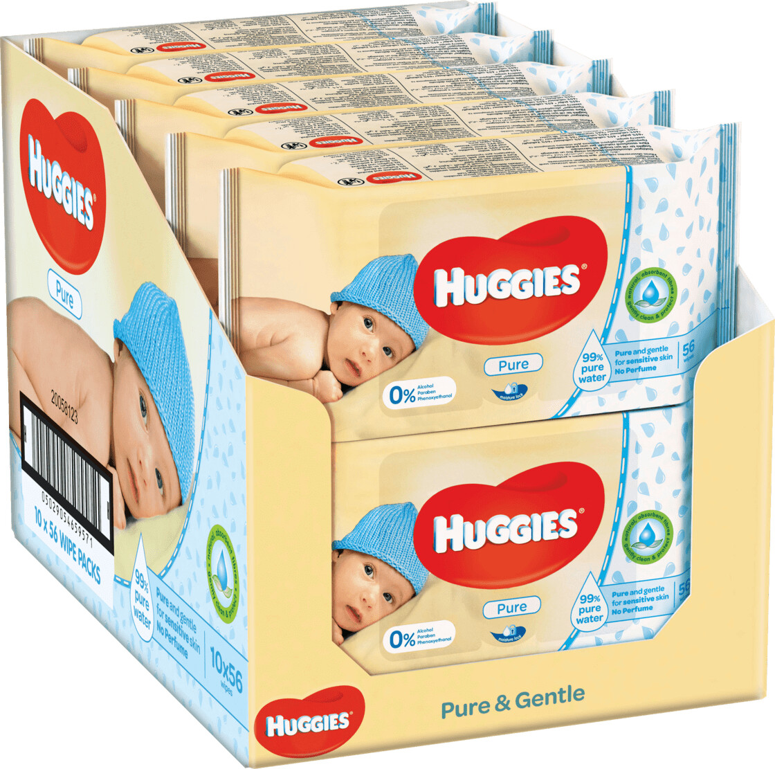 Huggies Lingettes Pure (x56)