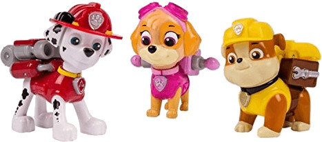 Spin Master Pack 3 figurines Pat'Patrouille Marcus, Stella, Ruben