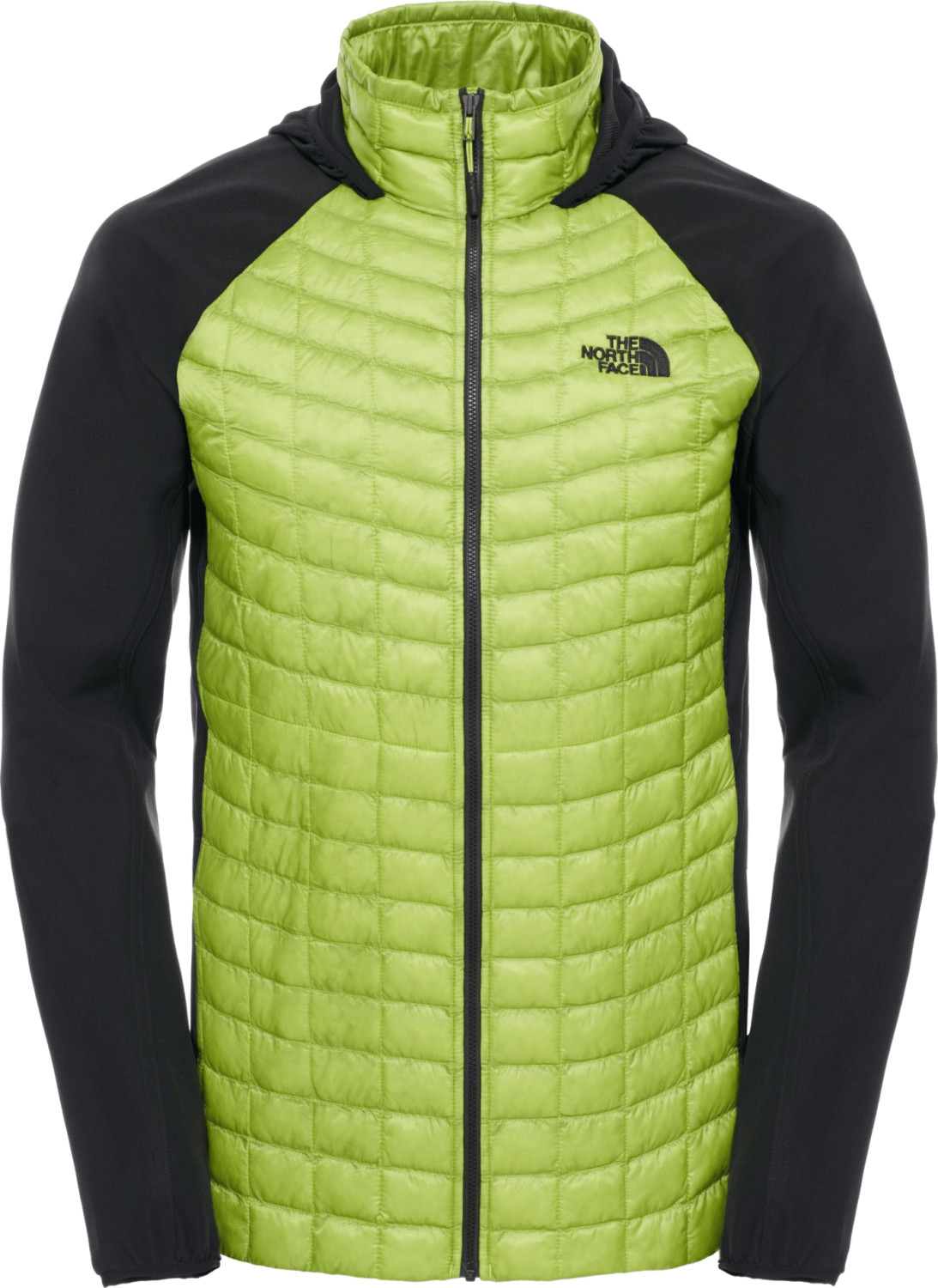 The North Face Men's Thermoball Hybrid Hoodie Macaw Green / TNF Black