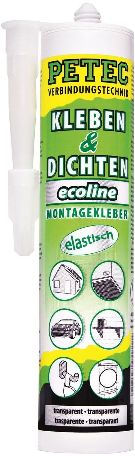 PETEC Colle de montage Ecoline 290 ml transparent