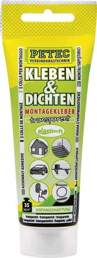 PETEC Colle de montage Ecoline 80 ml transparent