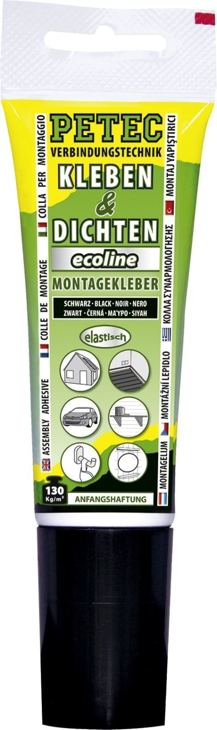 PETEC Colle de montage Ecoline 80 ml noir