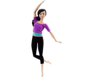 Barbie Made to Move Doll with 22 Flexible Joints & Long Wavy Brunette Hair  Wearing Athleisure-wear