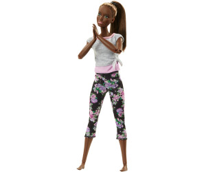 Barbie Made to Move Poupée avec 22 articulations flexibles et queue de  cheval bouclée avec tenue athlétique pour enfants de 3 à 7 ans : :  Jeux et Jouets