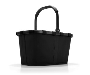 Set aus reisenthel Carrybag BK und reisenthel Shoulderbag HY Frame Gold//Black Black Einkaufskorb mit Kleiner Umhängetasche